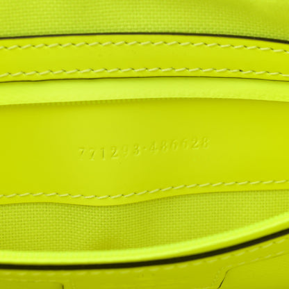 Gucci Rubber Effect Monogram GG Crossbody Bag Fluorescent Yellow 7 of 13