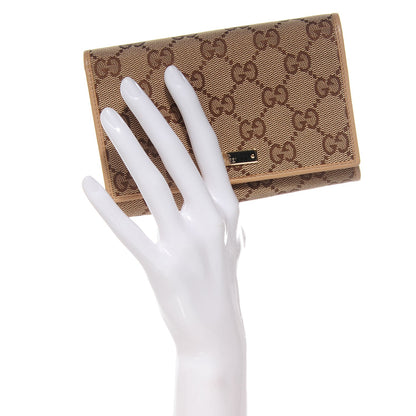 Gucci Monogram Two Fold Wallet Beige 2 of 7