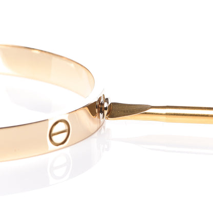 Cartier 18K Yellow Gold LOVE Bracelet 16 7 of 8