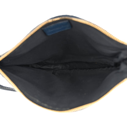 Christian Dior Monogram Mini Saddle Pochette Navy 5 of 13
