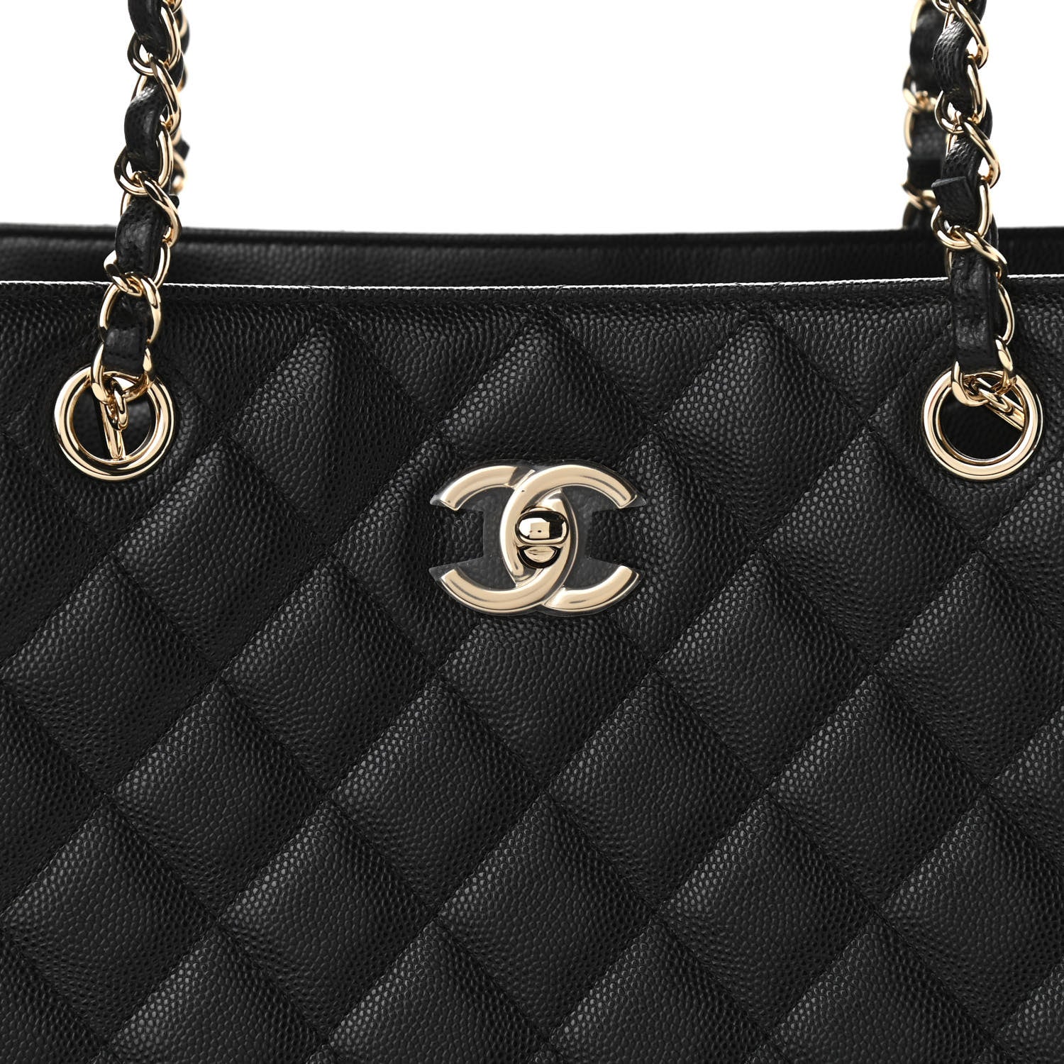 Chanel Caviar Quilted Large Shopping Tote Black 8 of 11
