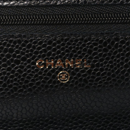 Chanel Caviar Quilted Wallet on Chain WOC Black 6 of 9