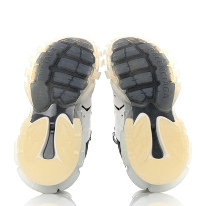 Balenciaga Rubber Mesh Fabric Bi-Color Clear Sole Womens Track Sneakers 37 White Black 5 of 9