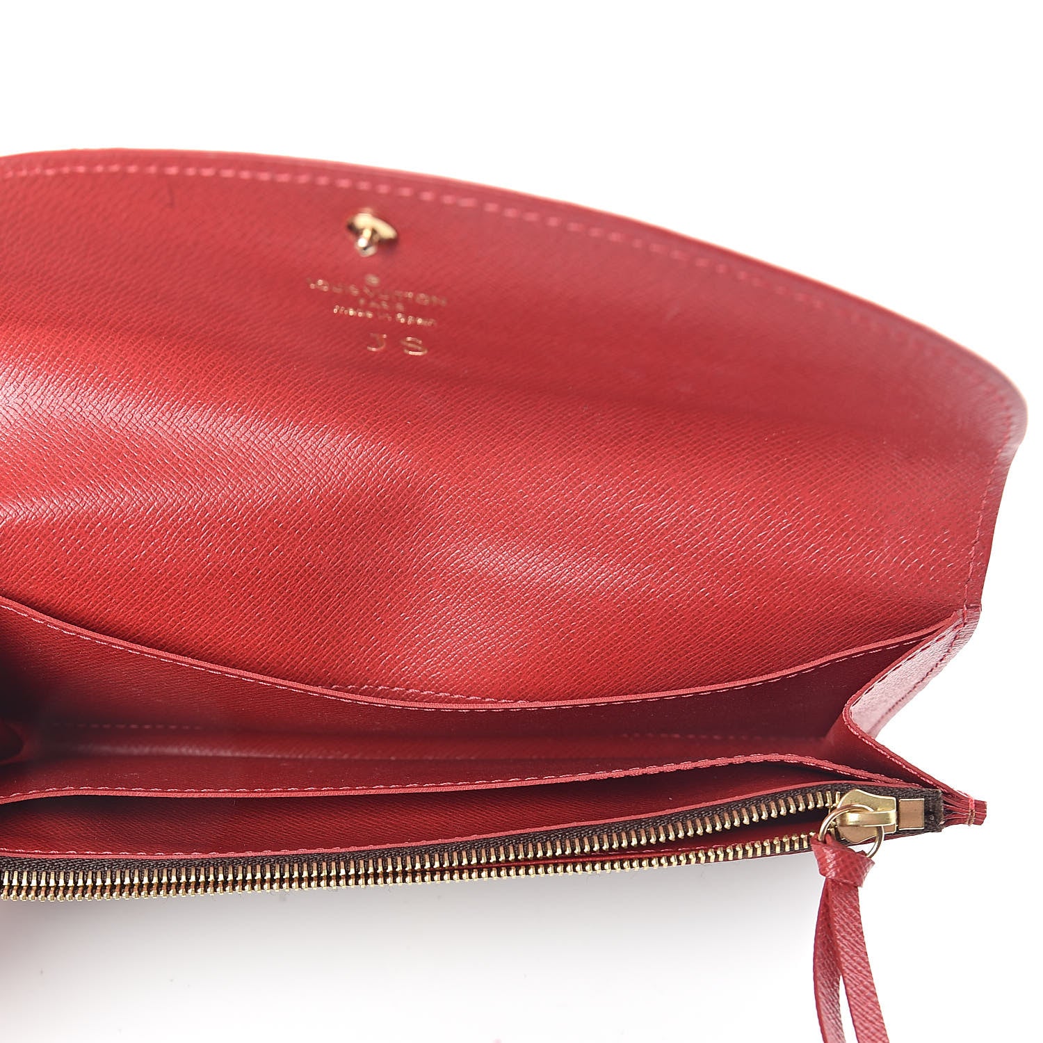 Louis Vuitton Damier Ebene Caissa Wallet Cherry 5 of 6