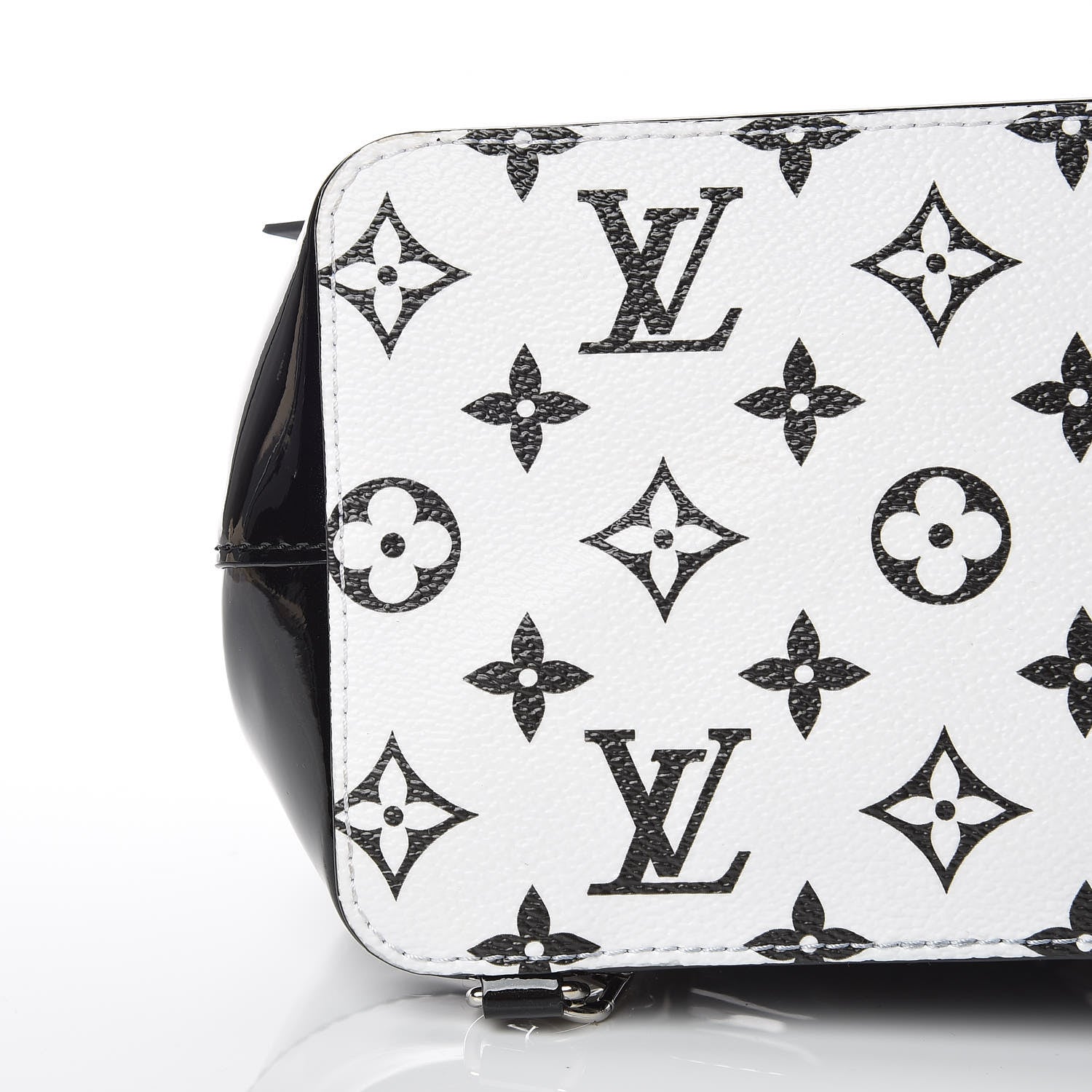 Louis Vuitton Patent Monogram Hot Springs Backpack Black White 6 of 11
