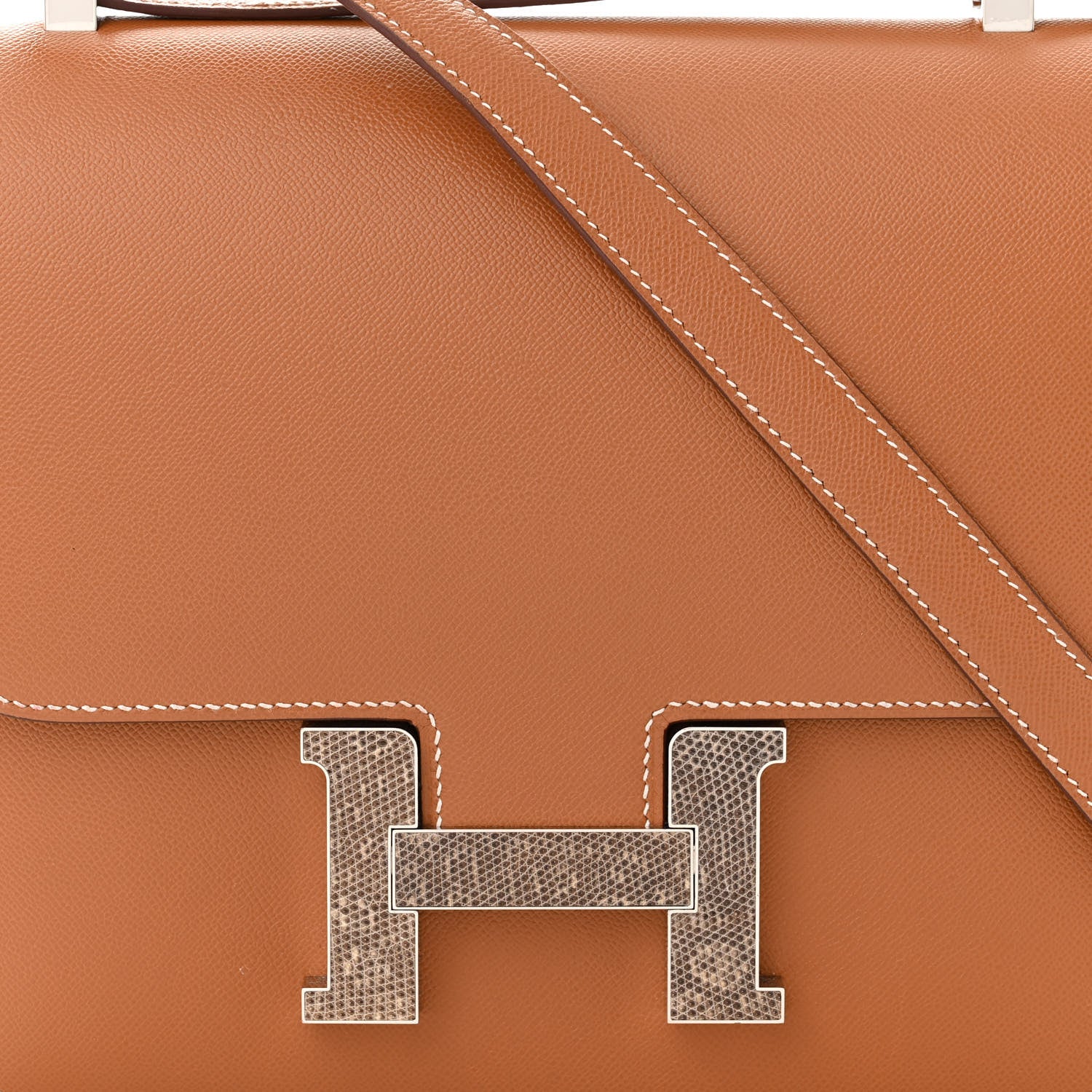 Hermes Grained Monsieur Lizard Constance 24 Gold Ombre 8 of 11
