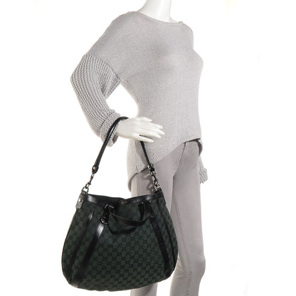 Gucci Monogram Medium Abbey Convertible Tote Dark Green 2 of 8