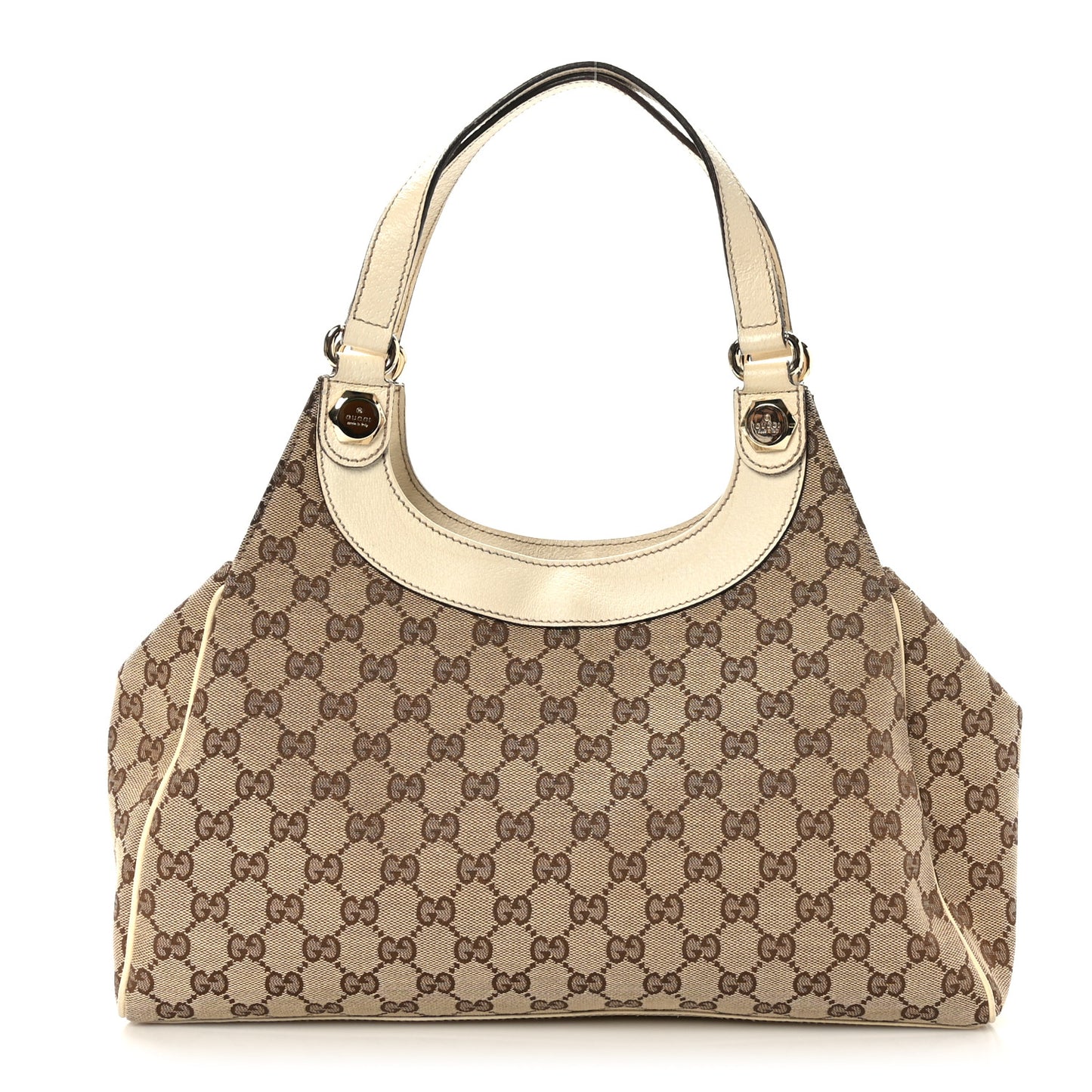 Monogram Medium Charmy Shoulder Bag Off White