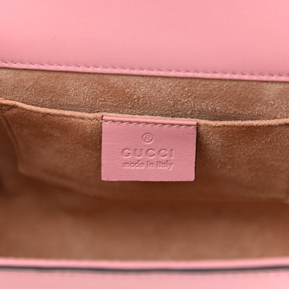 Gucci Calfskin Studded Small Padlock Shoulder Bag Carmine Rose 6 of 10