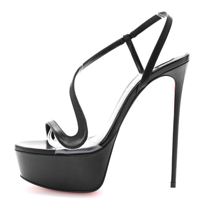 Christian Louboutin Nappa Rosalie Alta 150 Sandals 37 Black 1 of 8