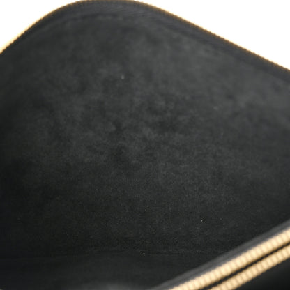 Louis Vuitton Empreinte Double Zip Pochette Black 6 of 10