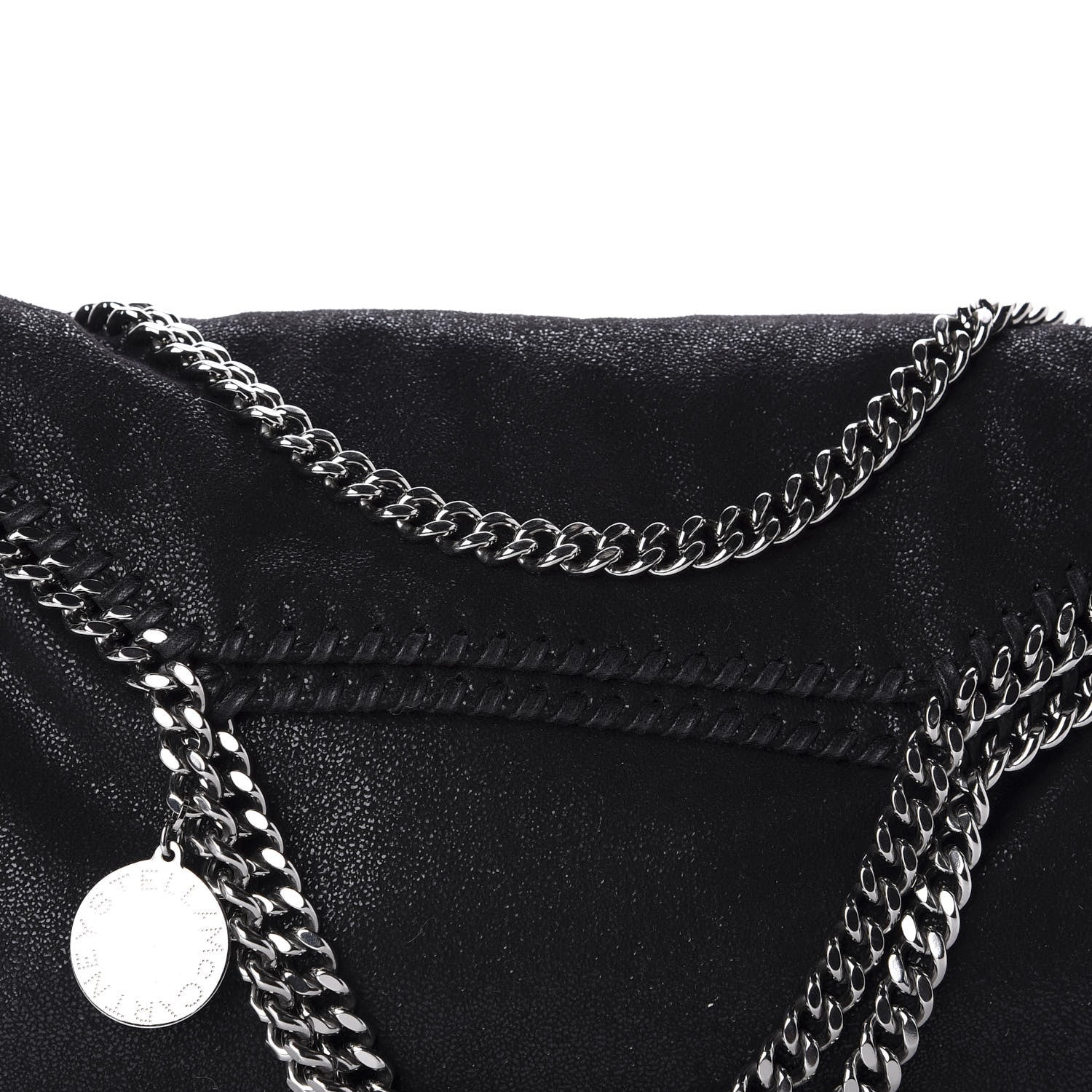 Stella McCartney Shaggy Deer Falabella Fold Over Tote Black 11 of 11