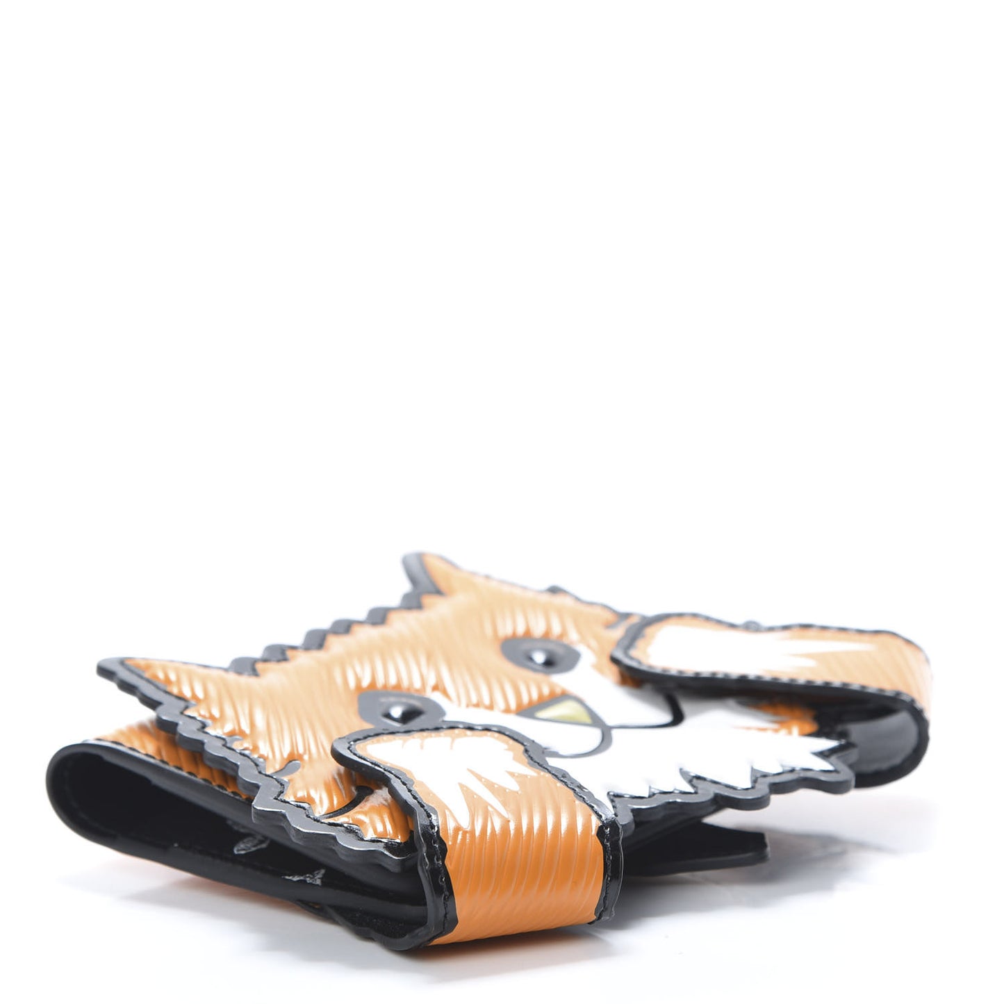 Epi Calfskin Grace Catogram Cat Card Holder Orange