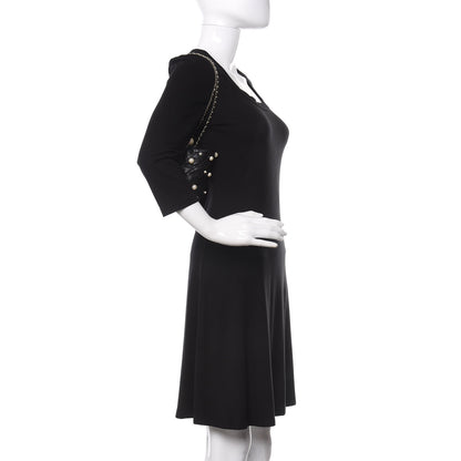 Chanel Lambskin Quilted Pearl Mini About Pearls Drawstring Bag Black 2 of 10