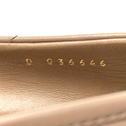 Chanel Lambskin Quilted CC Turnlock Loafers 38.5 Beige 6 of 9