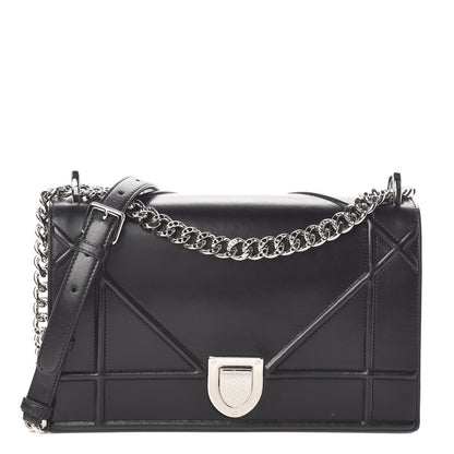 Christian Dior Lambskin Medium Diorama Flap Bag Black 1 of 10