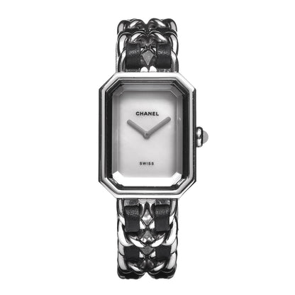 Chanel Stainless Steel Lambskin Mother of Pearl 20mm Chain Premiere Quartz Watch 1 of 6