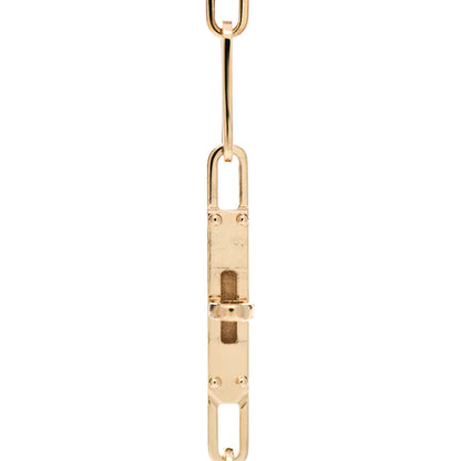 Hermes 18K Yellow Gold TPM Kelly Chaine Earrings 6 of 7