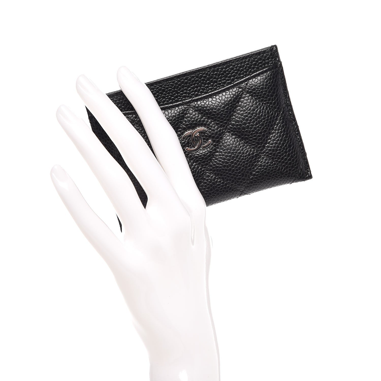 Chanel Caviar Quilted Card Holder Black 2 of 9