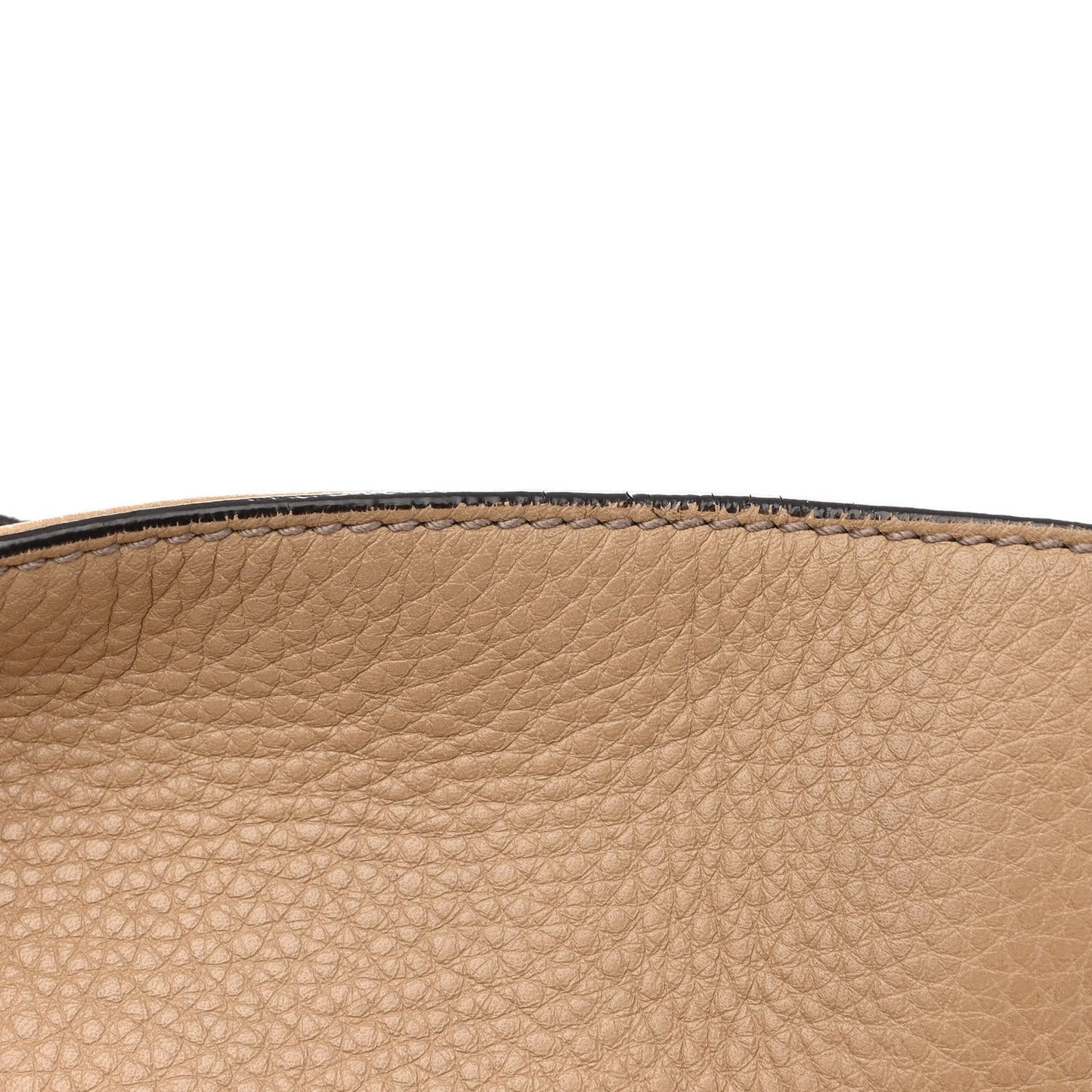 Pebbled Calfskin Large Soho Chain Shoulder Bag Camelia