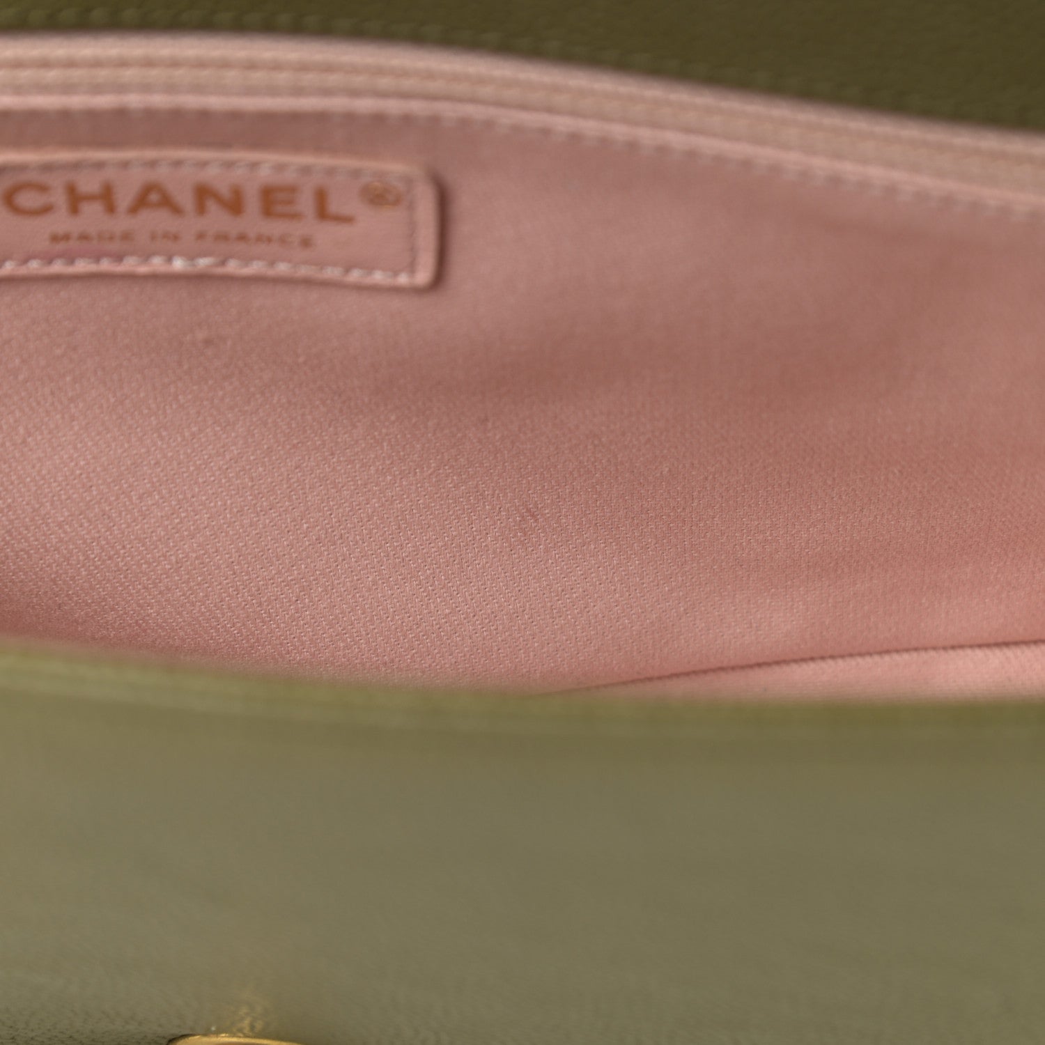 Chanel Caviar Quilted New Medium Boy Flap Khaki 13 of 14