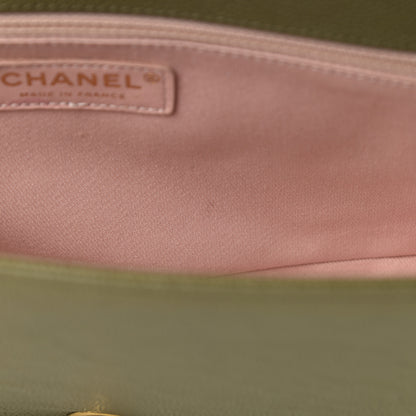 Chanel Caviar Quilted New Medium Boy Flap Khaki 13 of 14