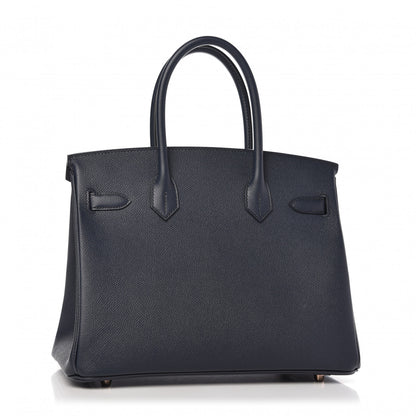 Hermes Epsom Birkin 30 Bleu Indigo 3 of 10