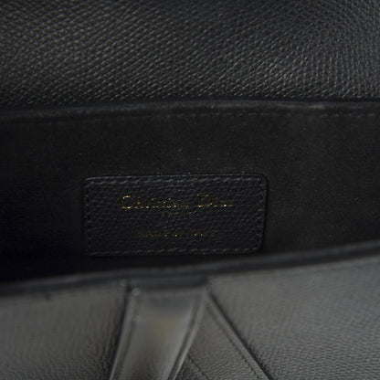 Christian Dior Grained Calfskin Mini Saddle Bag Black 9 of 11