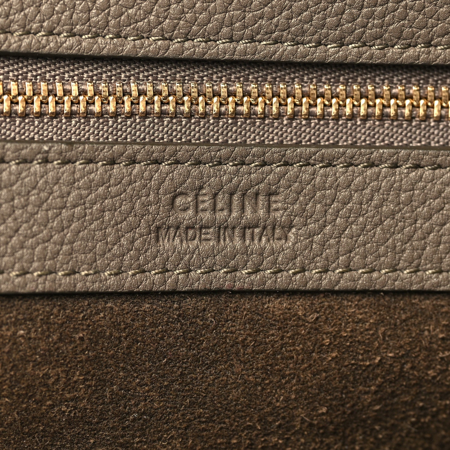 Celine Soft Grained Calfskin Small Belt Cabas Phantom Taupe 6 of 10