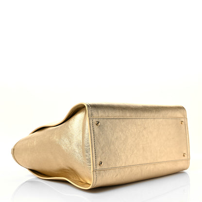 Chanel Metallic Calfskin Medium Deauville Tote Gold 5 of 11