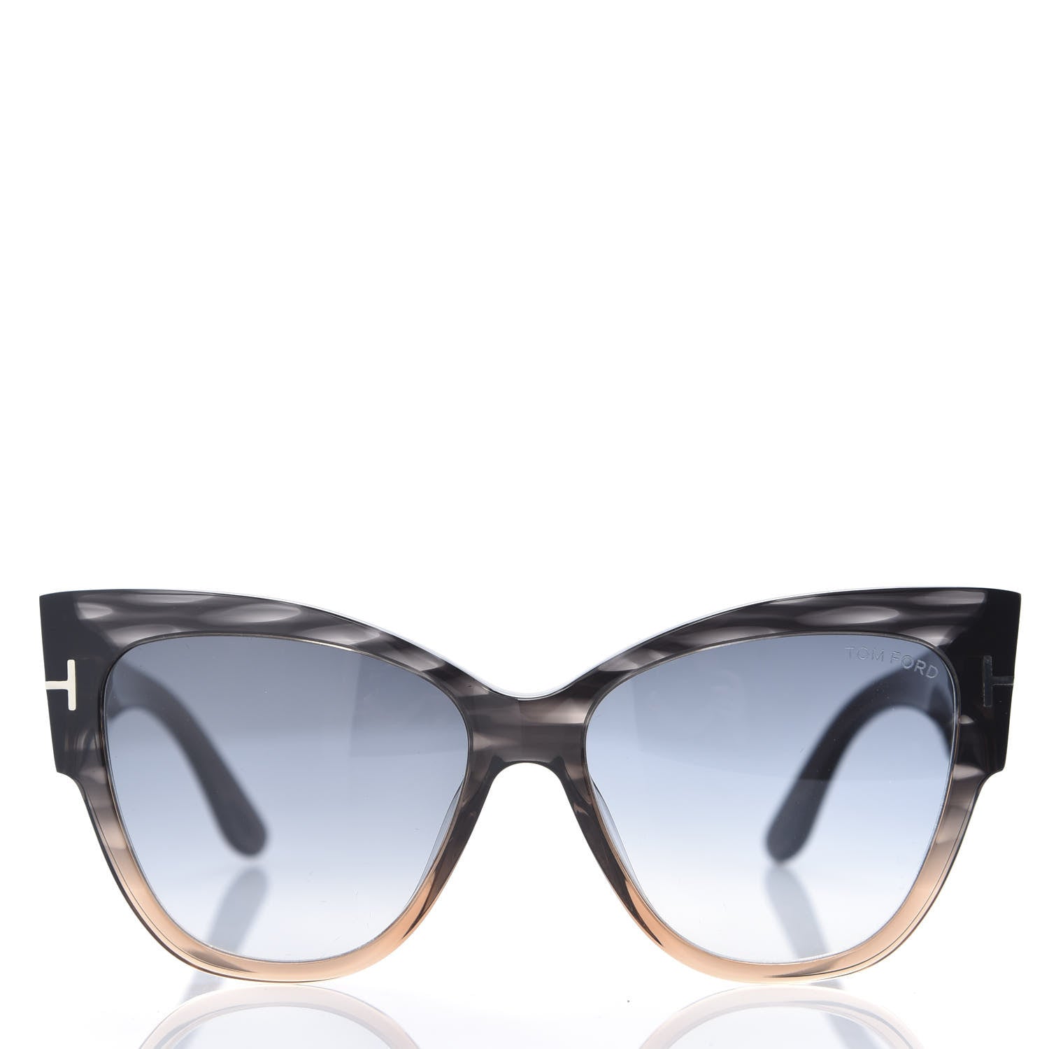 Tom Ford Anoushka Sunglasses TF371 Melange Grey Peach 3 of 8