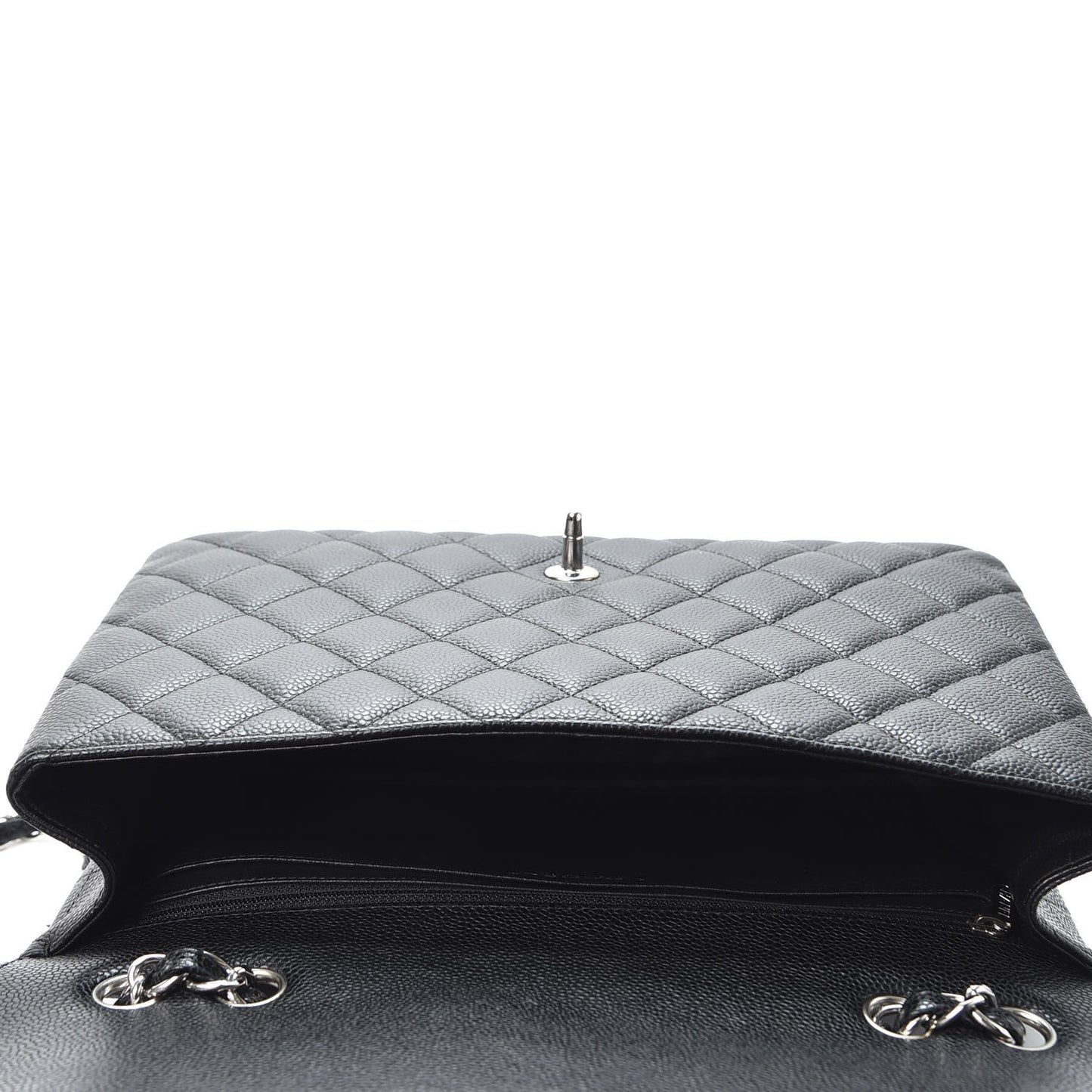 Caviar Quilted Jumbo Single Flap Black