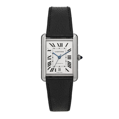 Cartier Stainless Steel Calfskin 31mm Tank Must Automatic Watch 1 of 5