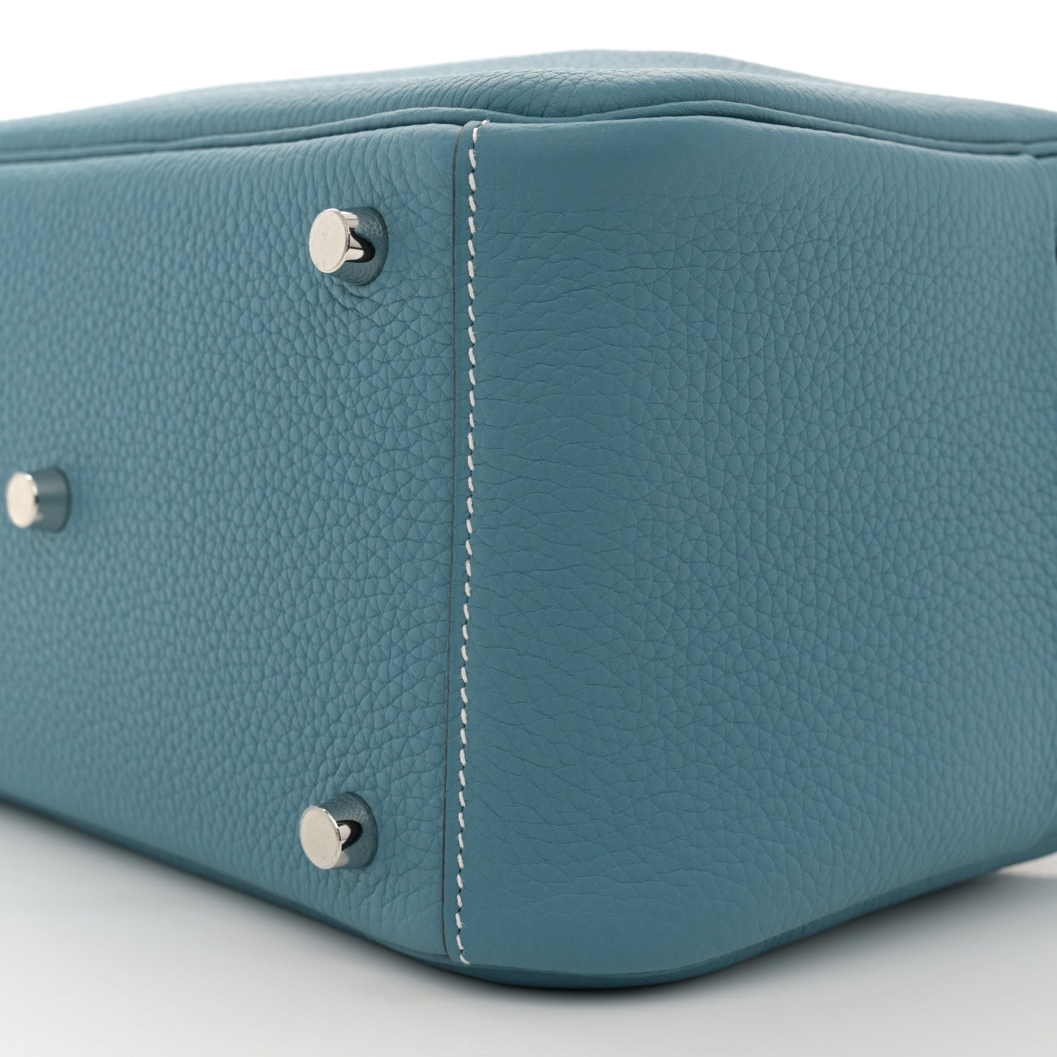 Hermes Taurillon Clemence Lindy 26 New Bleu Jean 10 of 11