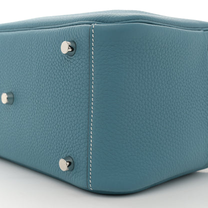 Hermes Taurillon Clemence Lindy 26 New Bleu Jean 10 of 11