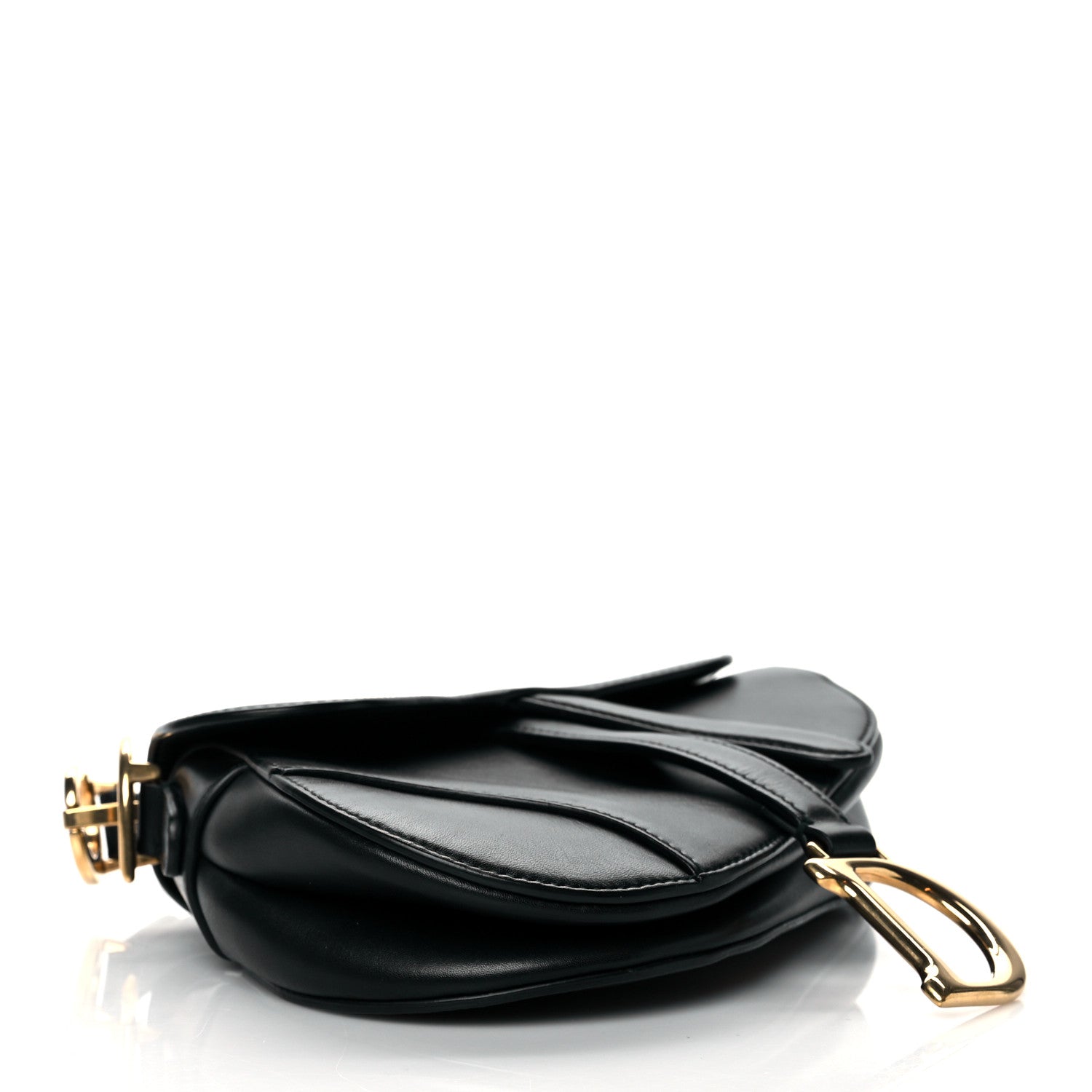 Christian Dior Calfskin Mini Saddle Bag Black 4 of 10