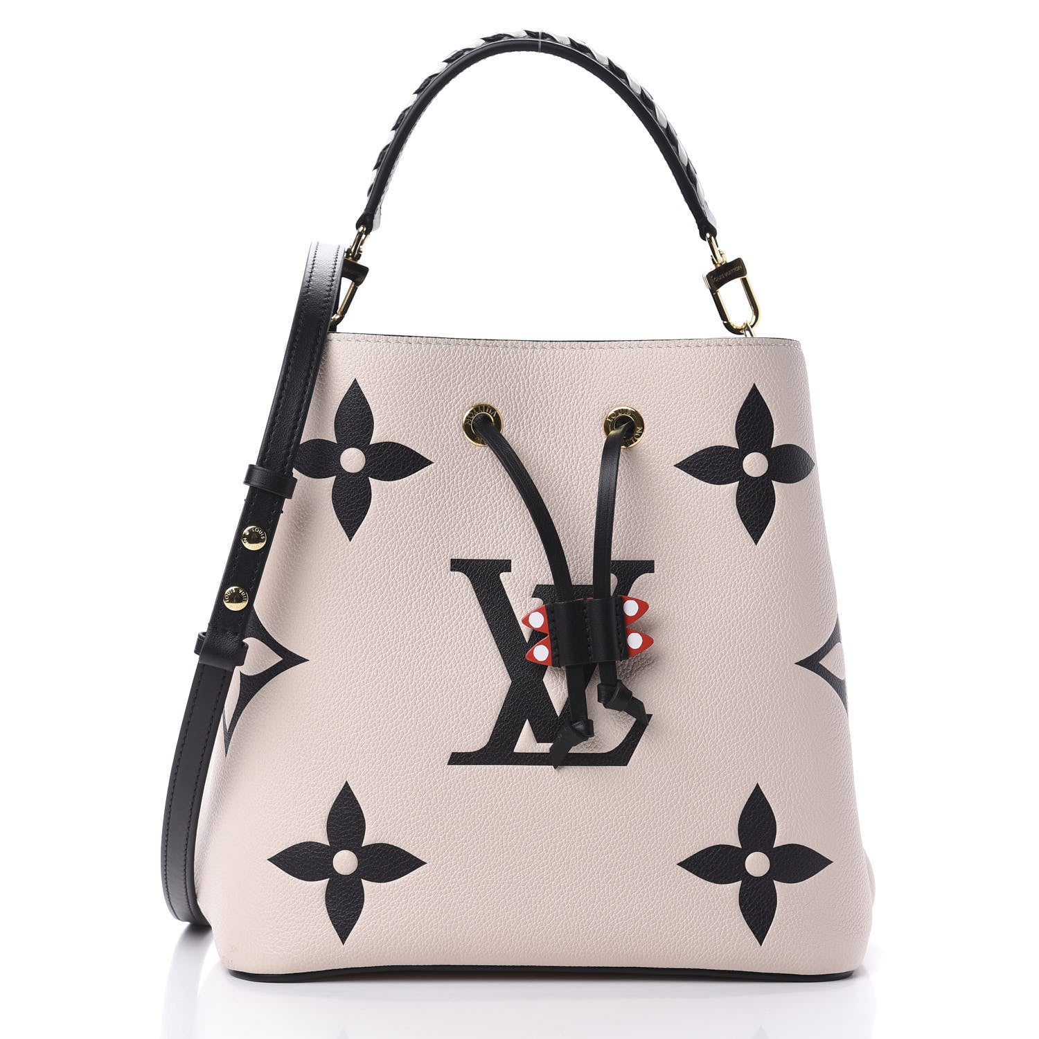 Louis Vuitton Empreinte Monogram Giant Crafty Neonoe MM Creme Black 8 of 16