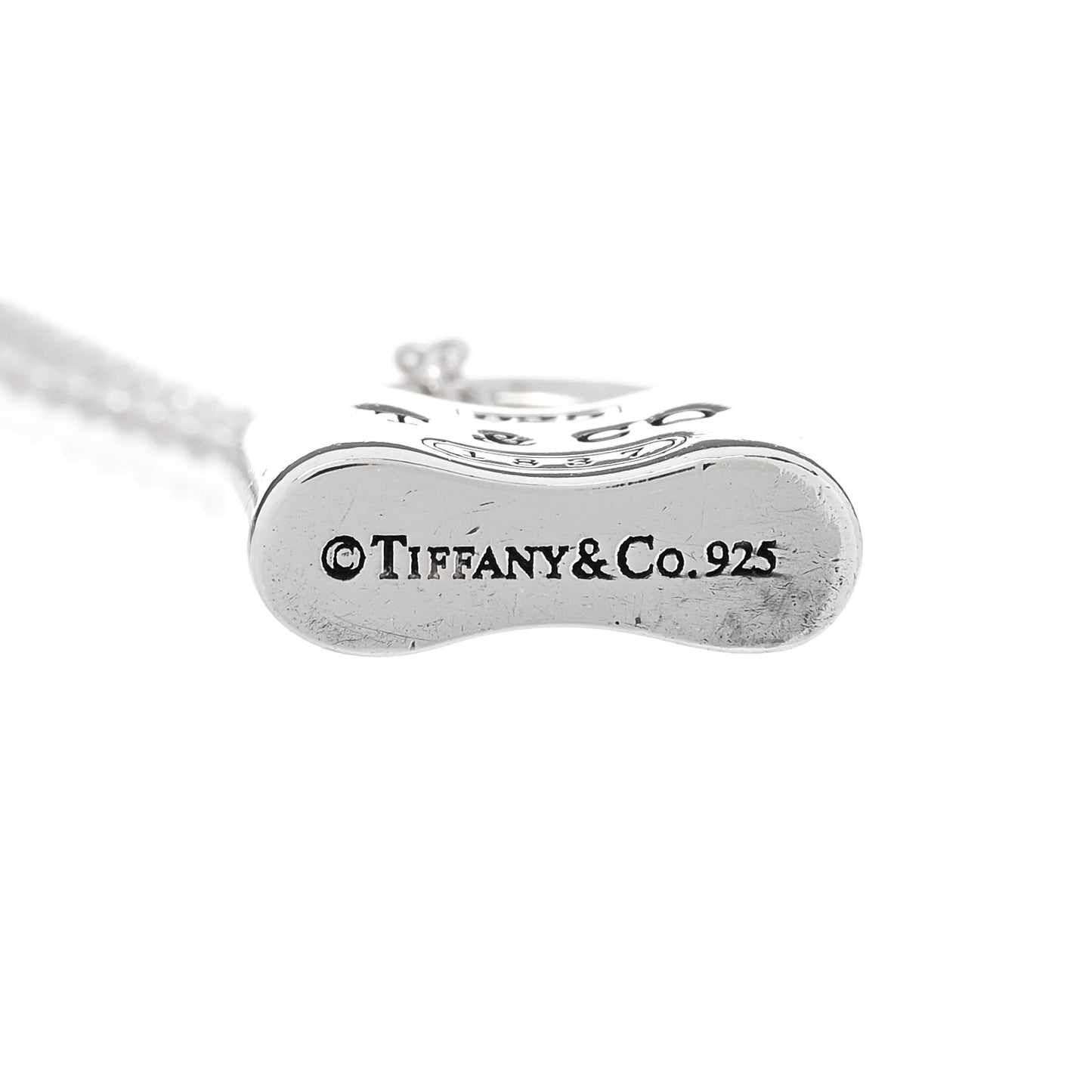 Sterling Silver 1837 Lock Charm Pendant Necklace