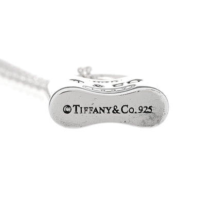 Tiffany Sterling Silver 1837 Lock Charm Pendant Necklace 5 of 6