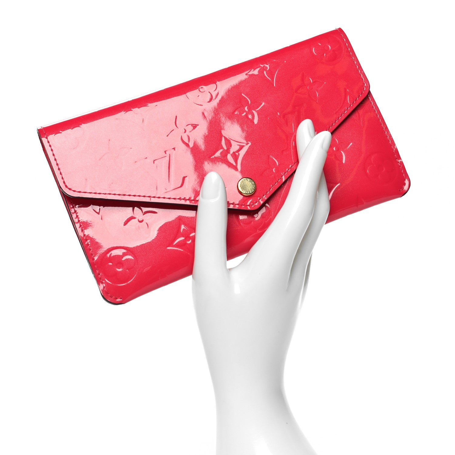 Louis Vuitton Vernis Jeanne Wallet Hot Pink 2 of 13