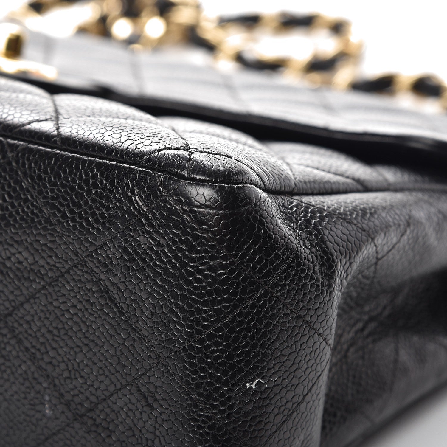 Chanel Caviar Quilted Jumbo Single Flap Black 13 of 16