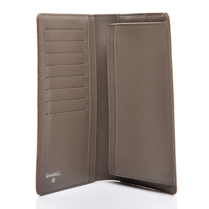 Chanel Patent Quilted Brilliant Yen Wallet Khaki 5 of 7