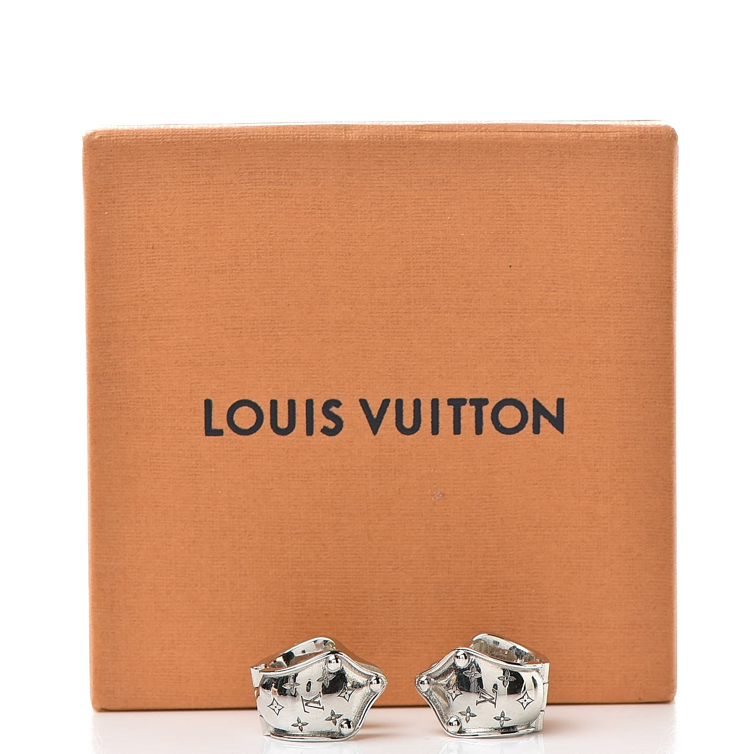 Louis Vuitton Nanogram Clip On Earrings 5 of 5