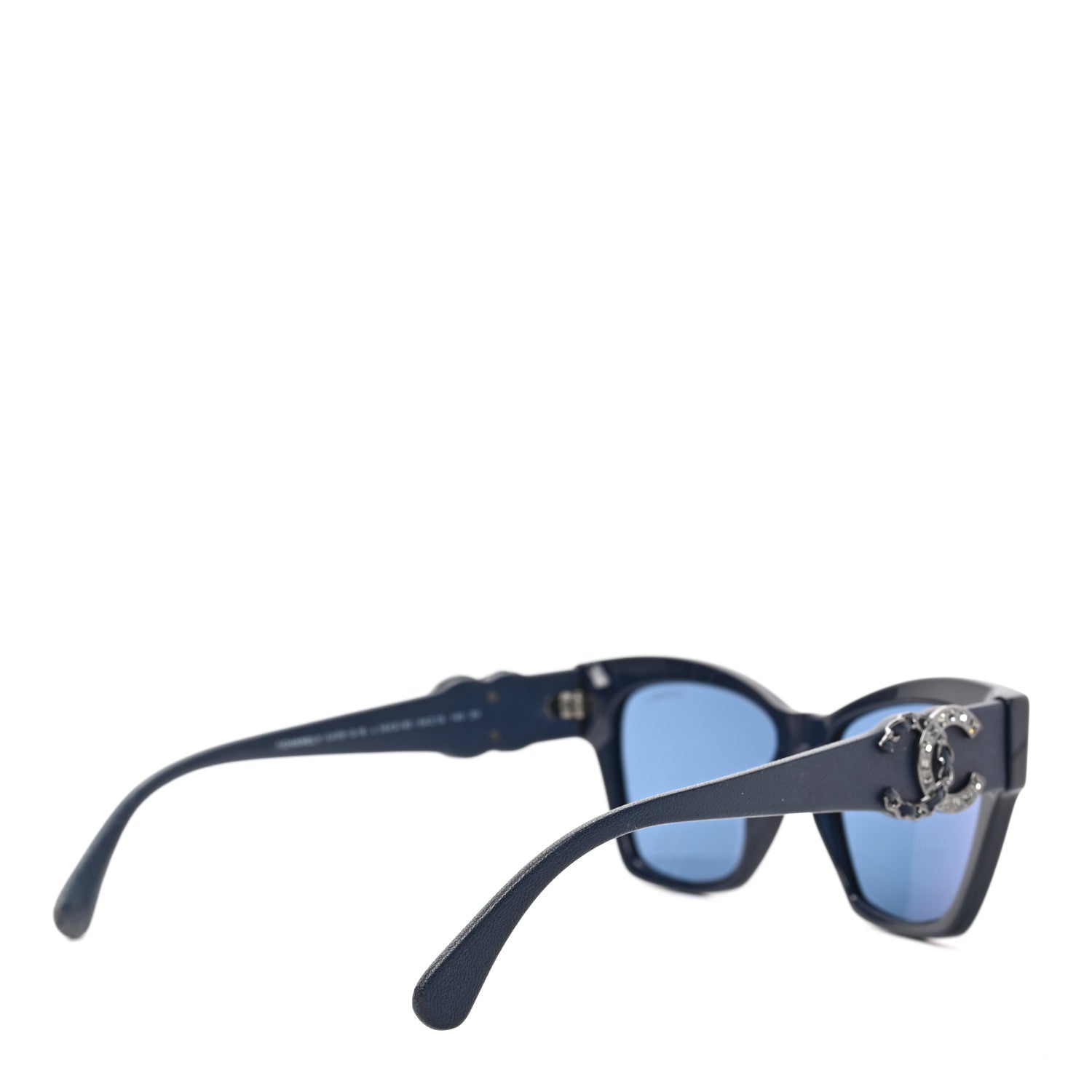 Chanel Acetate Square Cat Eye CC Sunglasses 5456 Black 4 of 6