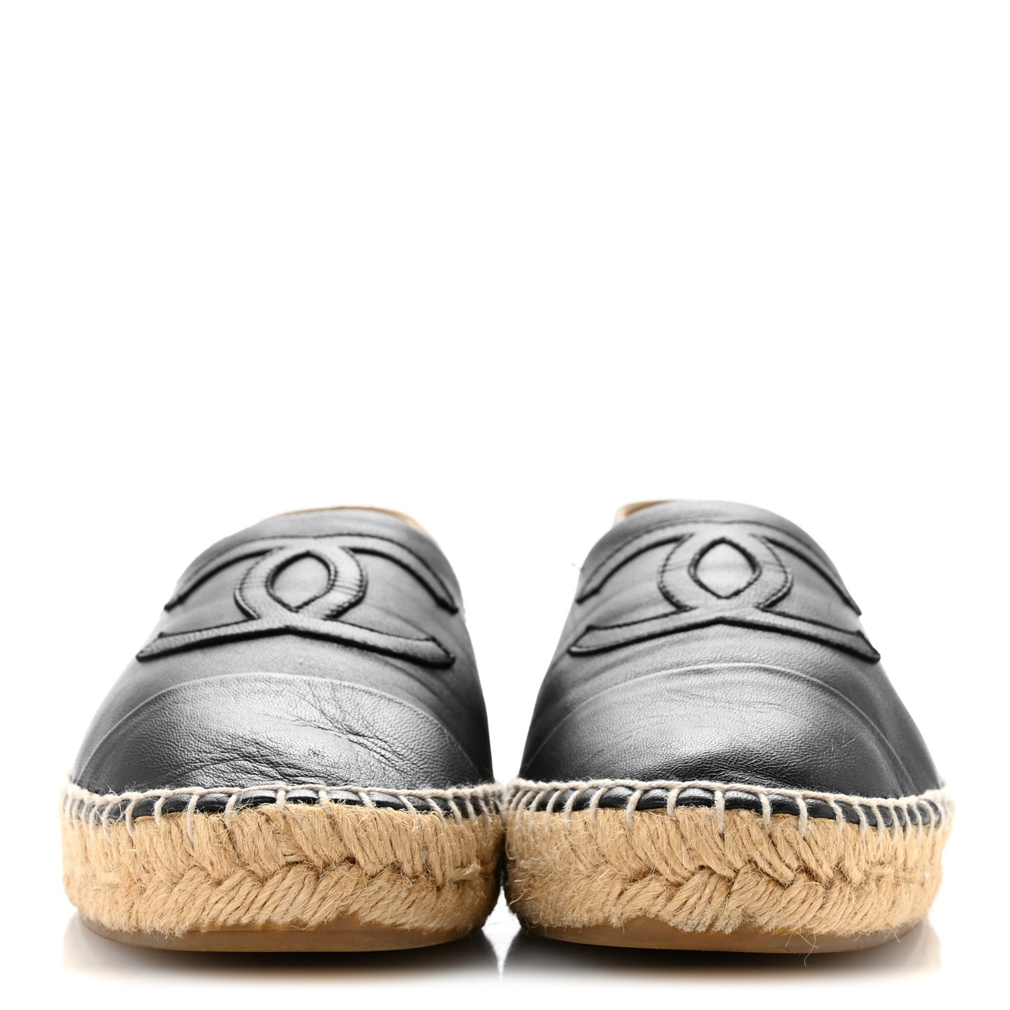 Lambskin CC Espadrilles 39 Black 39 Black