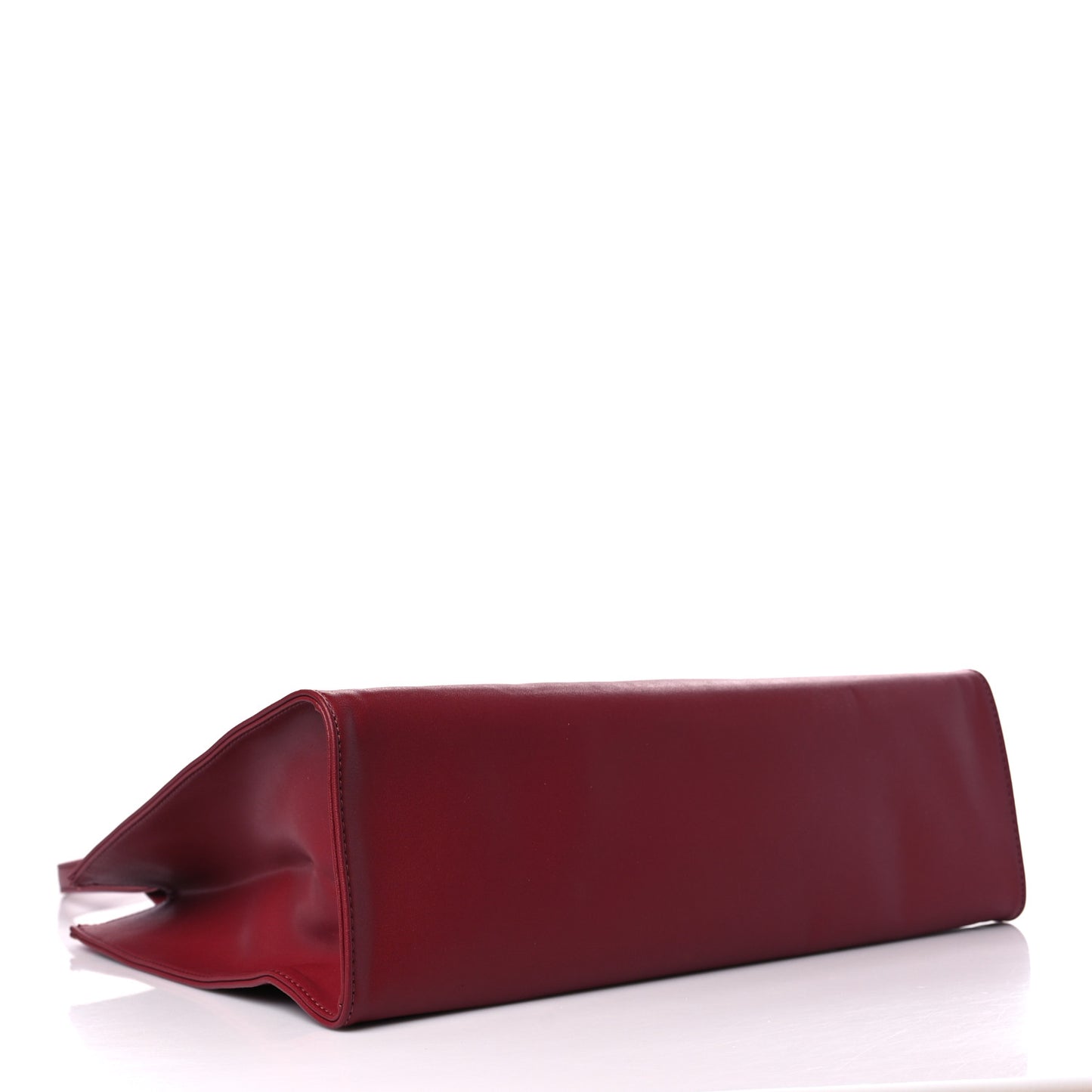 Vegan Leather Medium Shopping Bag Oxblood