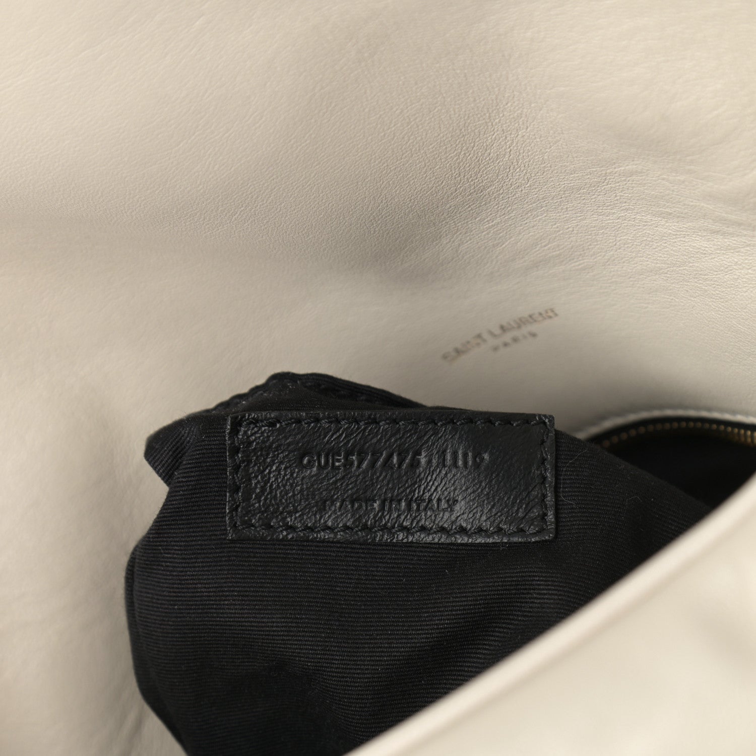 Saint Laurent Lambskin Quilted Medium Loulou Puffer Monogram Chain Satchel Crema Soft 7 of 11