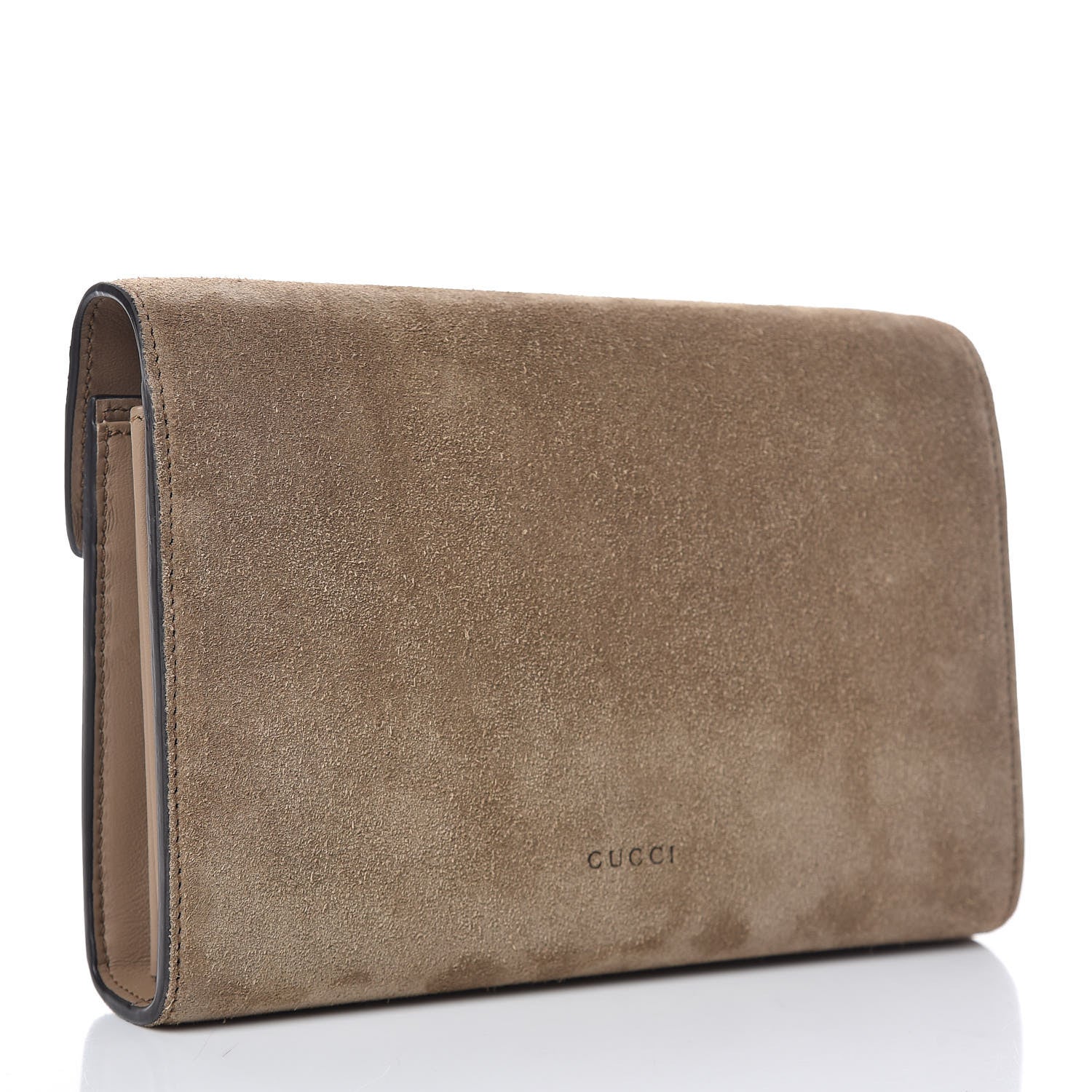 Gucci Suede Mini Dionysus Chain Wallet Beige 3 of 8