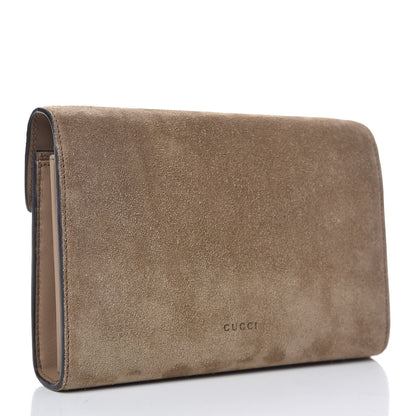Gucci Suede Mini Dionysus Chain Wallet Beige 3 of 8