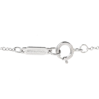 Tiffany Platinum Diamond Small Heart Pendant Necklace 5 of 6